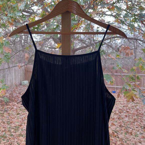 A New Day Black Pleated Sleeveless Midi Dress Size XXL. NEW - Picture 4 of 7